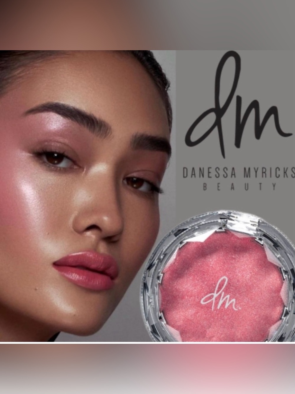 Danessa Myricks Dew Wet Balm Highlighting Face & Body Balm in Rose Water NIB